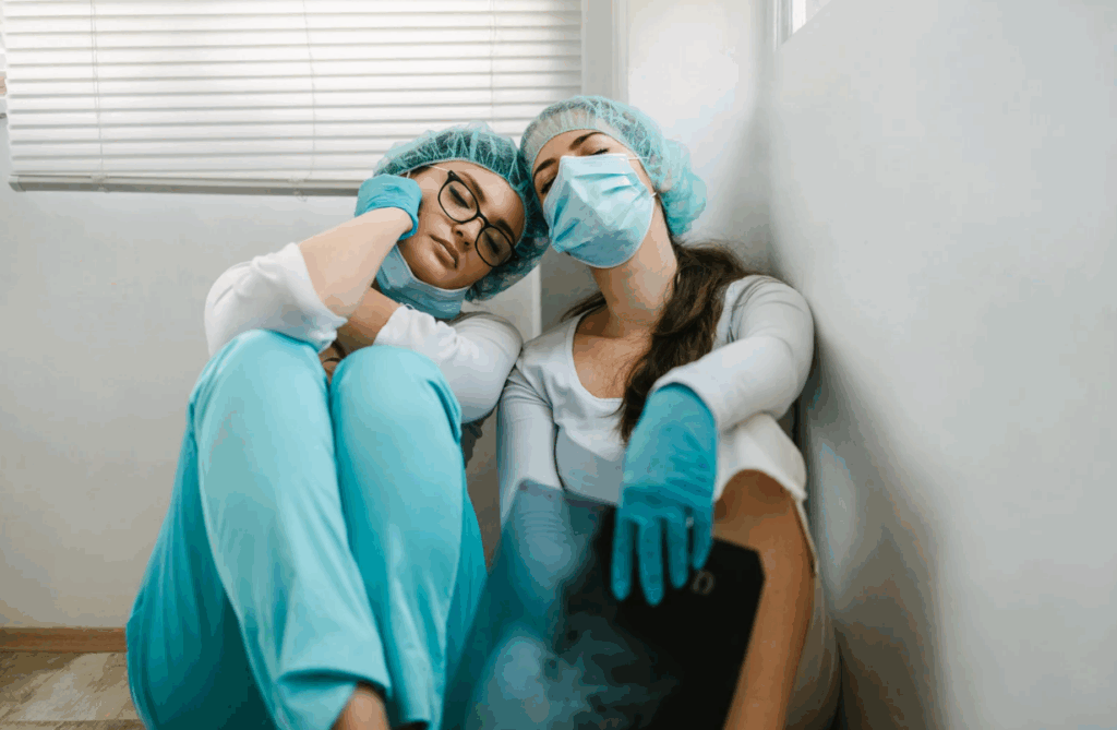 Overworked Nurses Burnout