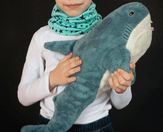 comfort of shark plushies