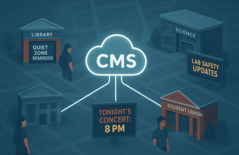 university digital signage