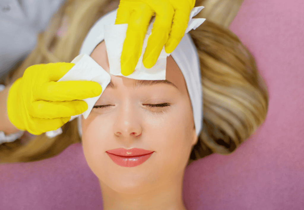 undergoing facial aesthetic assessment